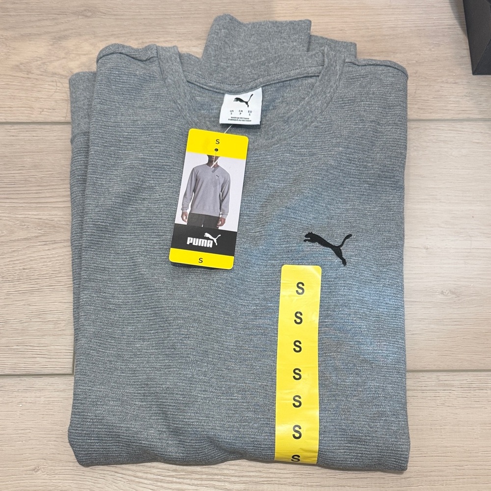 Puma Gray Men's long sleeve Shirt